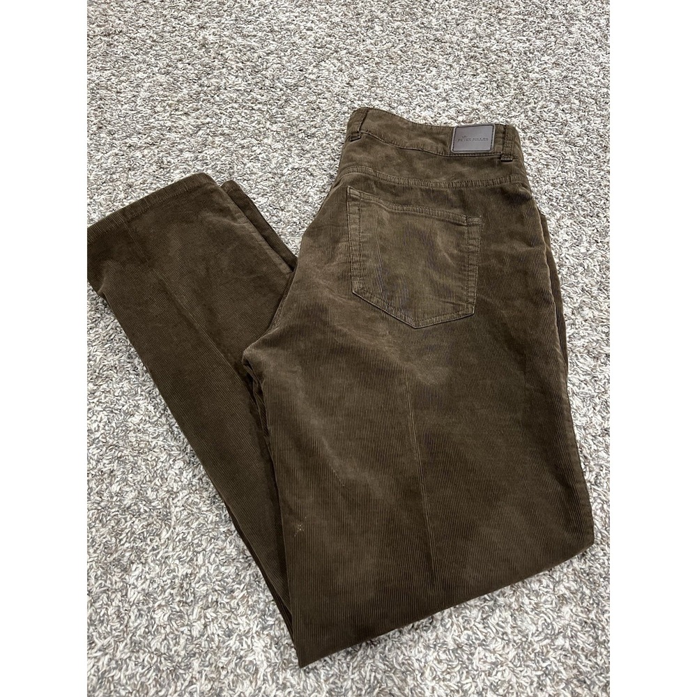 Peter Millar Pants Mens‎ 36 Brown Soft Corduroy Pants (1961)